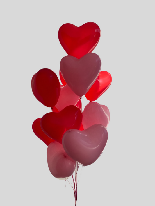 Bouquet Globos látex corazón